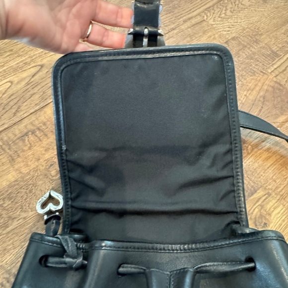 Brighton Vintage Monica Two Toned Leather Backpack A364587 Bag Croc Embossed main image 7